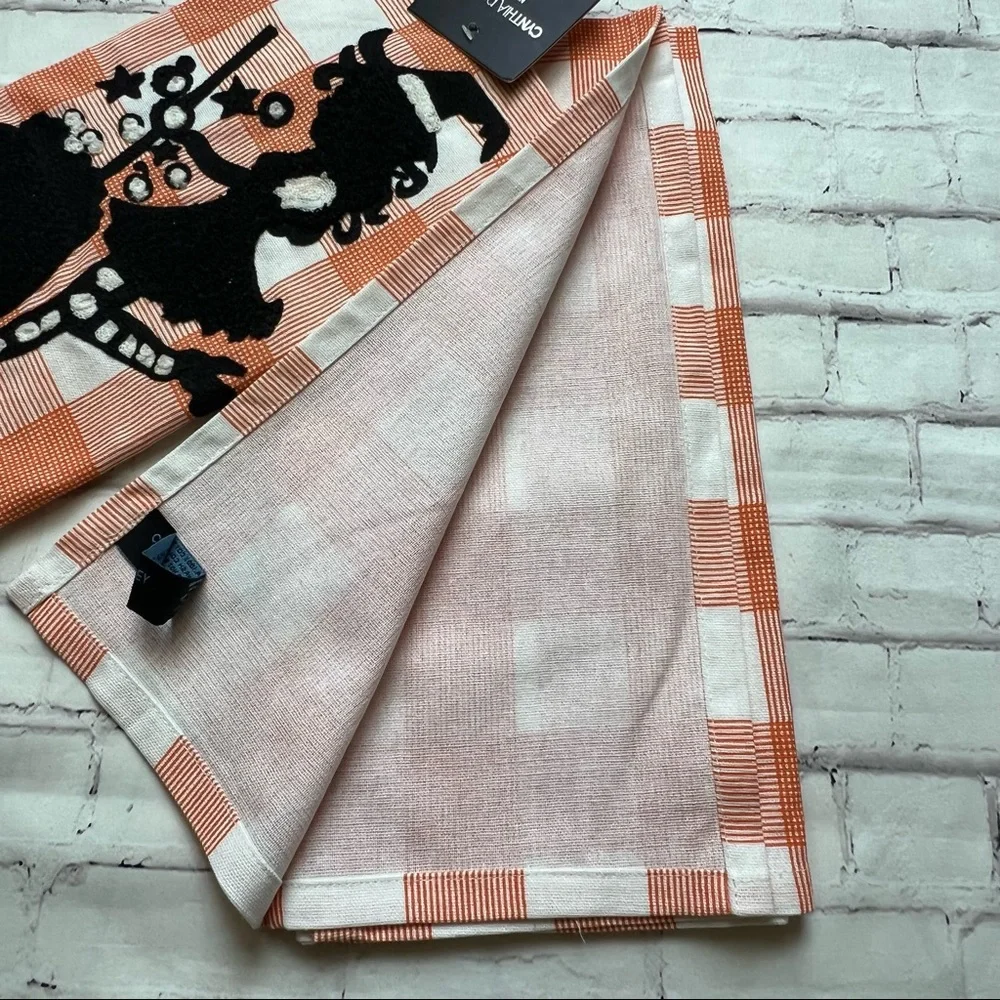NWT Cynthia Rowley Super Sexy Witch Kitchen Towel Set Halloween Holiday